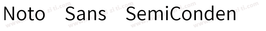 Noto Sans SemiConden字体转换
